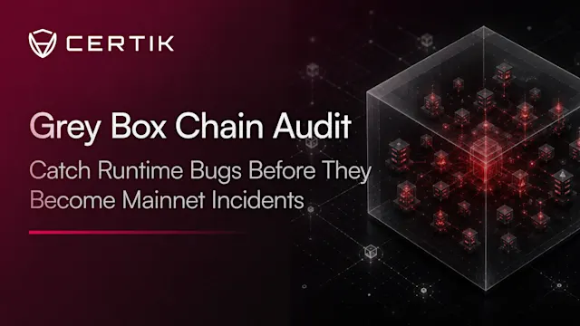 Catch Runtime Bugs Before They Become Mainnet Incidents: CertiK Grey Box Chain Audit