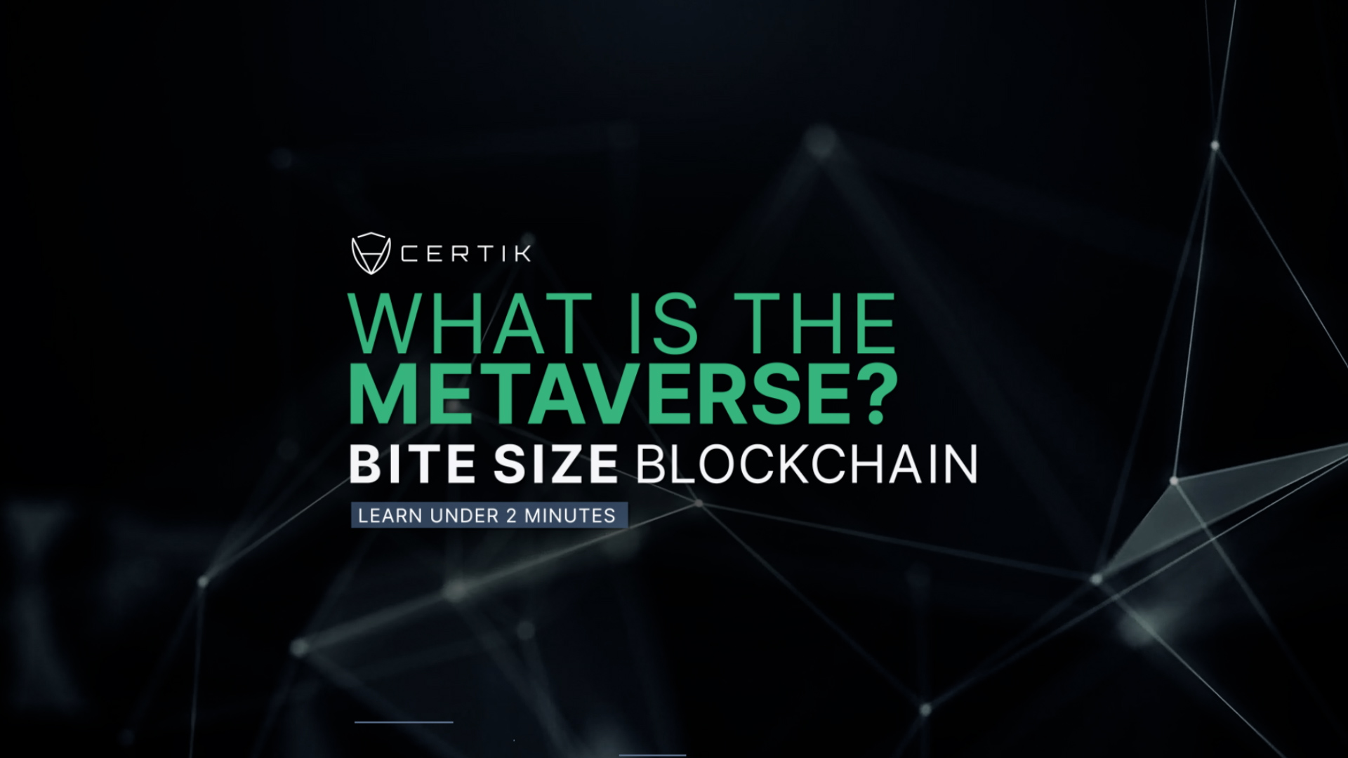 What is a the Metaverse? | Bite Size Blockchain - CertiK