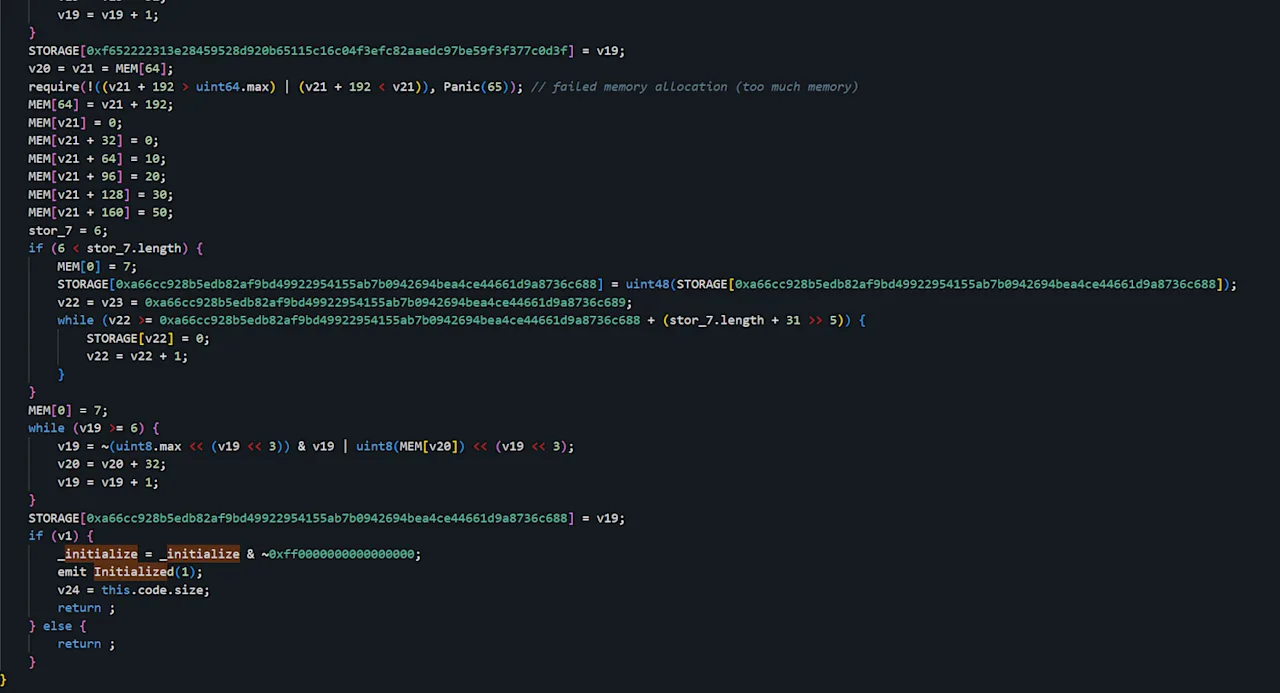 Complex Smart Contract Code Detailing Functionality and Logic