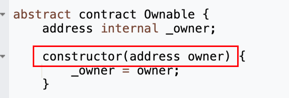 Solidity Code - Contract Ownership Constructor