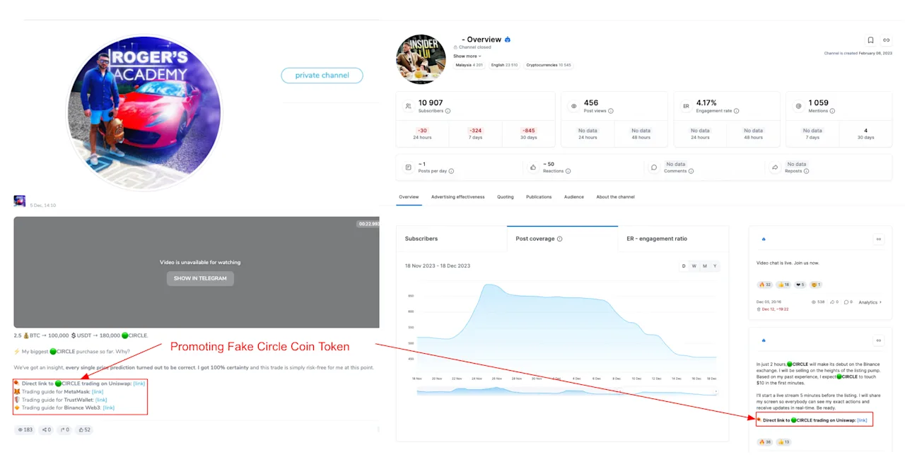 Analysis of a Crypto Channel's Performance and Content