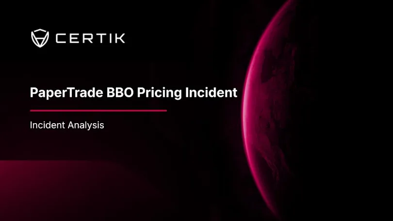 PaperTrade BBO Pricing Incident