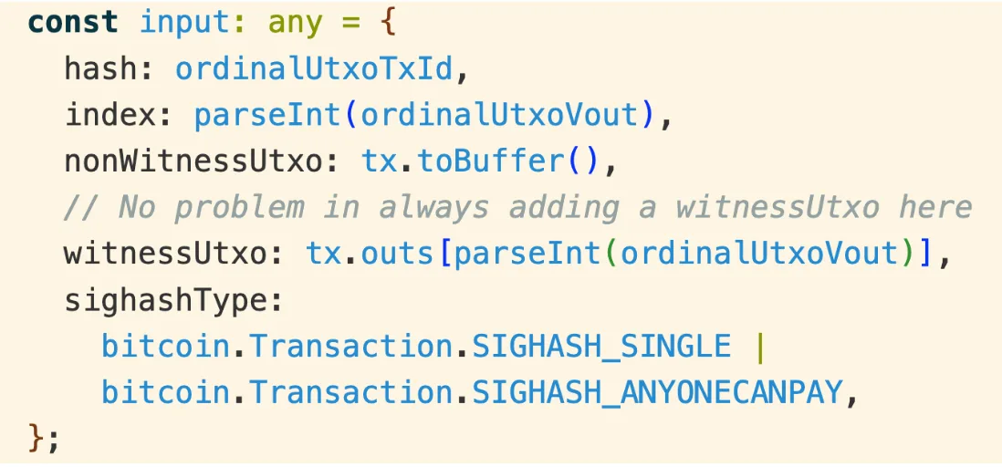 PSBT Inputs