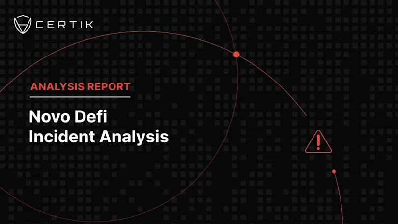 Novo Defi Incident Analysis