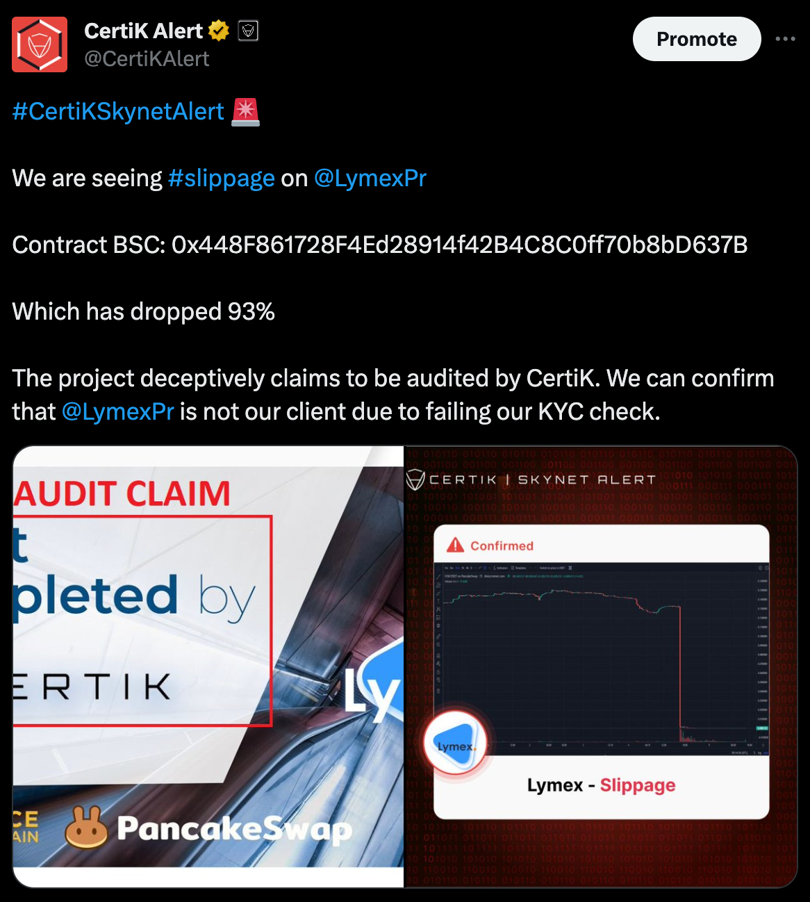 CertiK Alert on Deceptive Audit Claims by a Crypto Project