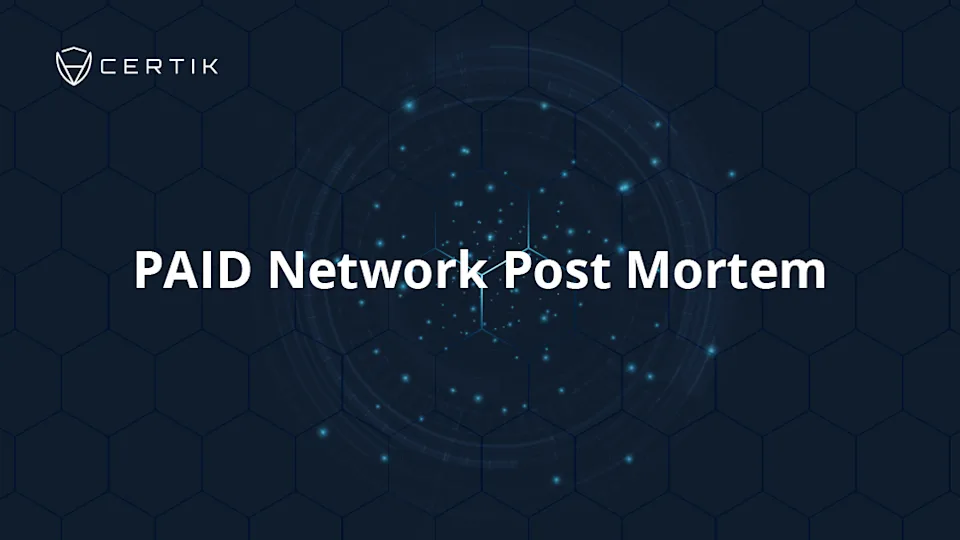 PAID Network Post Mortem