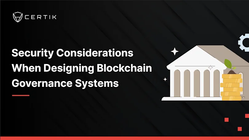 Security Considerations When Designing Blockchain Governance Systems