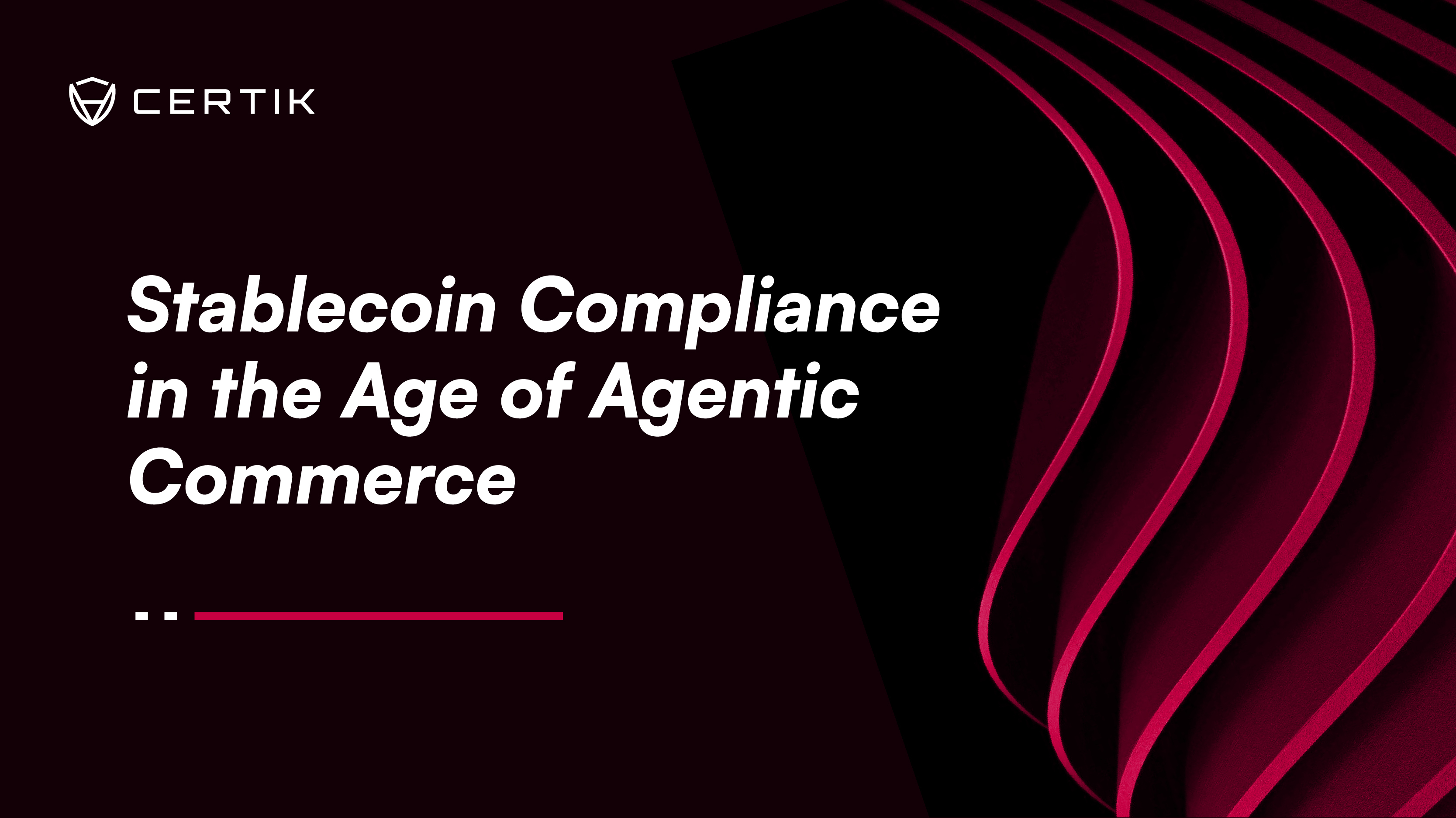 Stablecoin Compliance in the Age of Agentic Commerce
