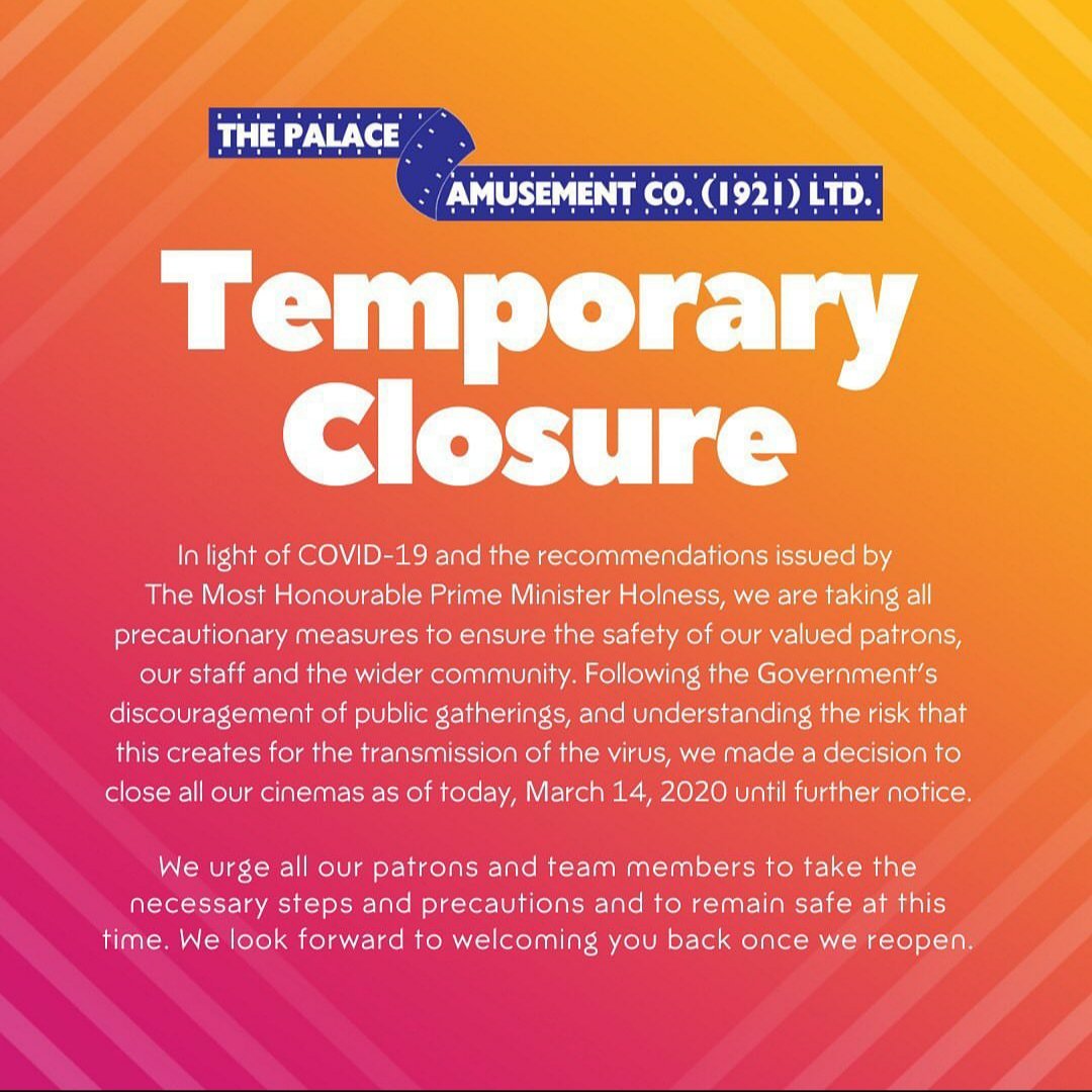 Palace Amusement Temporarily Closed
