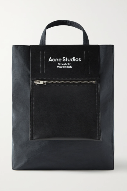 ACNE STUDIOS Baker Out medium canvas and printed leather tote