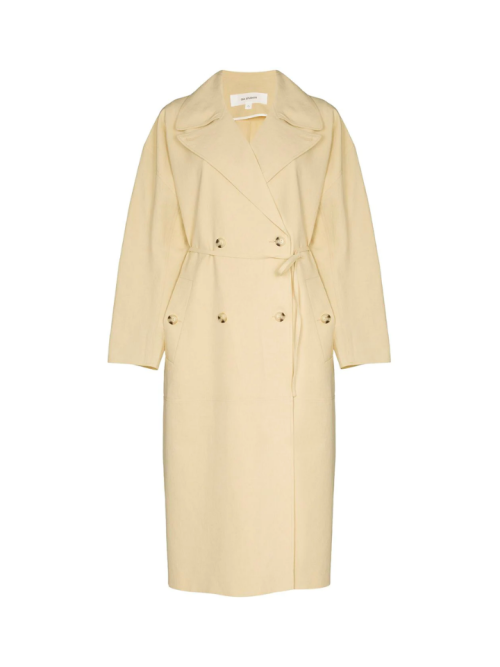 GIA STUDIOS double-breasted tie waist trench coat