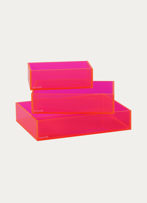 COLORE
Set of Trays - Neon Pink