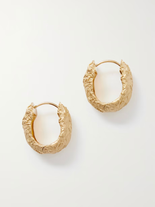 COMPLETEDWORKS Gold-plated hoop earrings