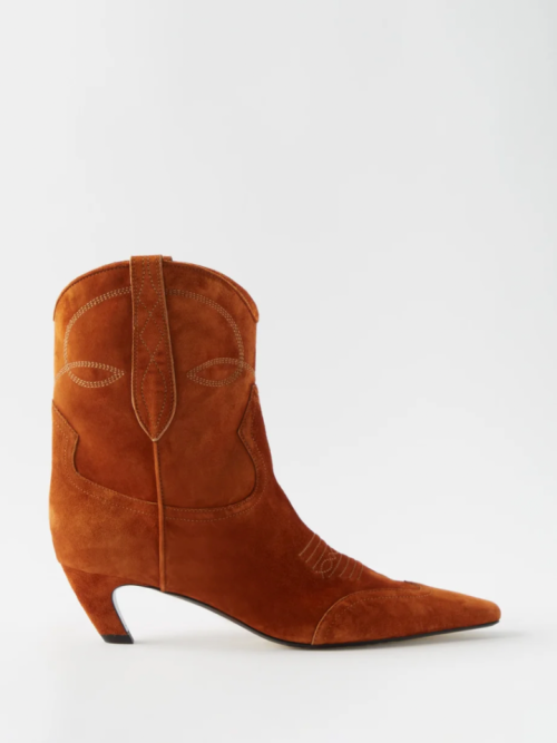 Dallas Pointed-Toe Suede Boots