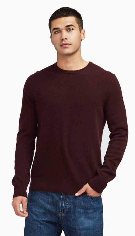 NAADAM Maroon The Essential Cashmere Sweater