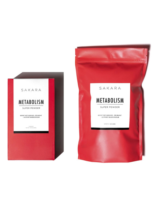 Sakara Super metabolism powder in red bag