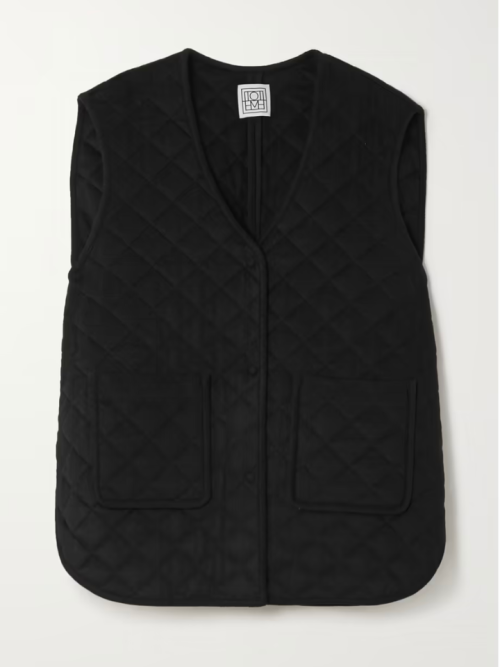 TOTEME Oversized quilted wool vest