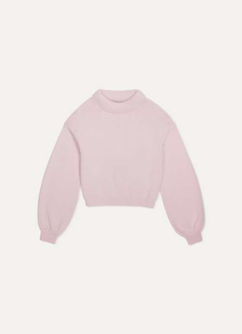 Miranda Coil Neck Sweater in washed lilac
