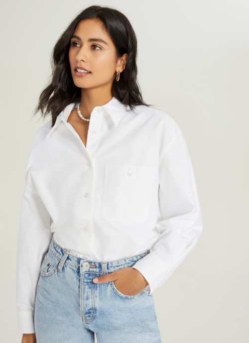 SN Classic Button Up in White