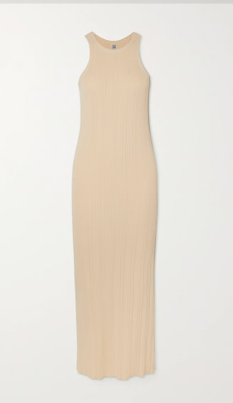 TOTÊME
Nude Espera Ribbed-Knit Dress
