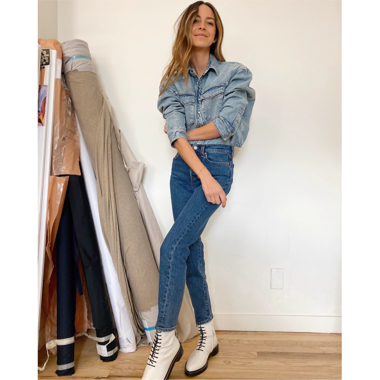 something navy boots