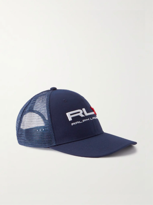 RLX RALPH LAUREN Logo-Embroidered Recycled-Twill and Mesh Golf Cap