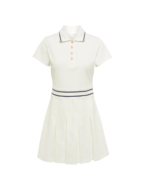 VARLEY Cotton-blend tennis minidress