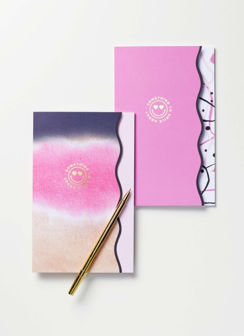 SN X CHEREE BERRY PAPER Pink Ruffled Duo Journal Set