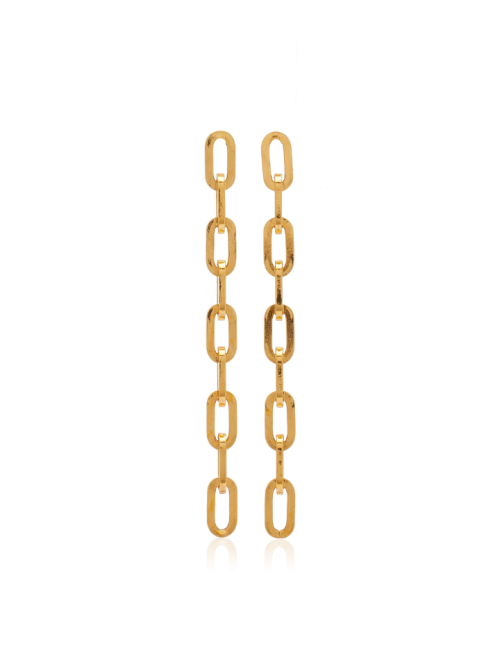 Ben-Amun Gold-Plated Chain-Link Earrings