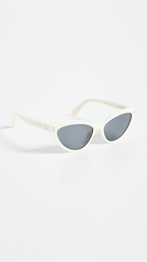 Stella McCartney Cat Eye Sunglasses in white