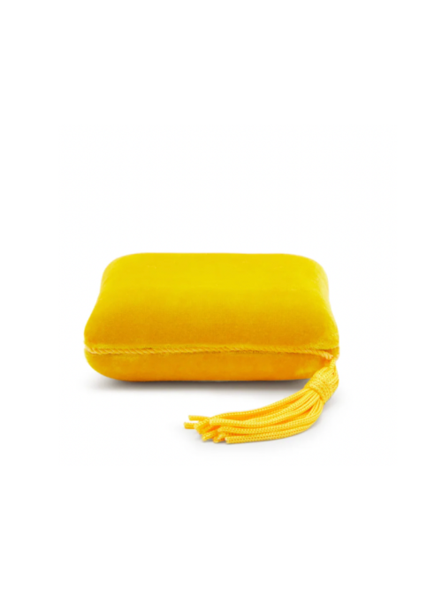 SOPHIE BILLE BRAHE Small Velvet Jewelry Box in yellow