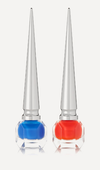 CHRISTIAN LOUBOUTIN BEAUTY blue and red Loubitag Collection III