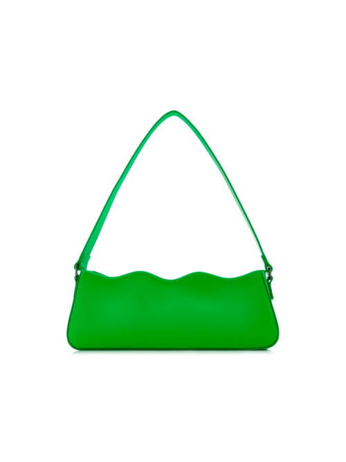Mach & Mach Wave Leather Baguette Bag
