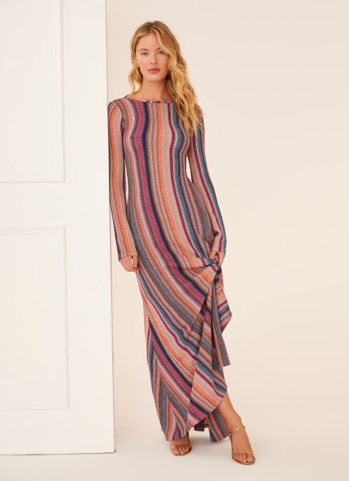 Lurex Striped Reversible Dress