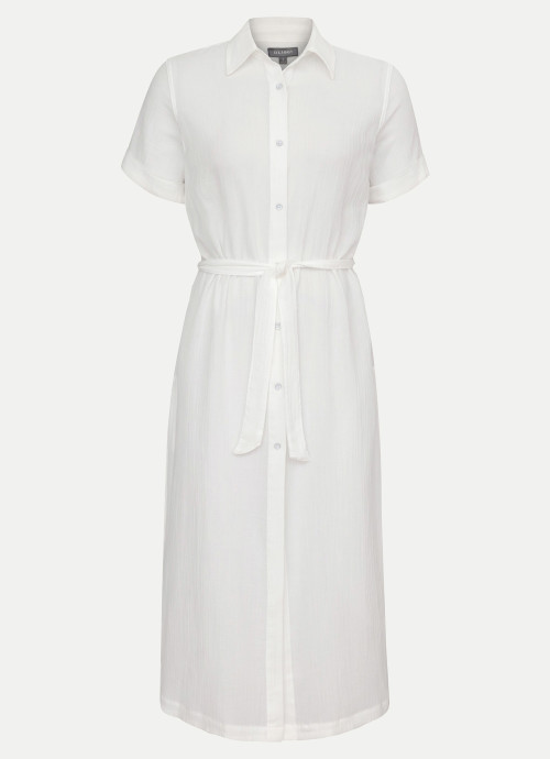 DL1961 Fire Island White Button Down Dress