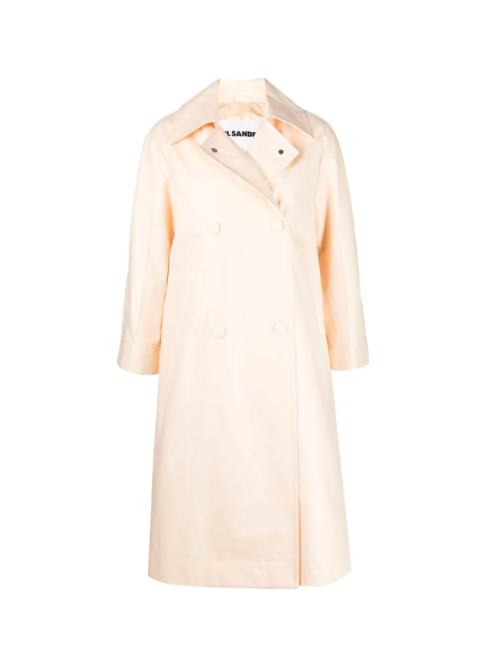 Jil Sander double-breasted feather-down trench coat