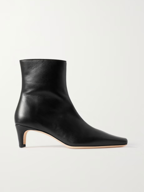 STAUD Wally leather ankle boots