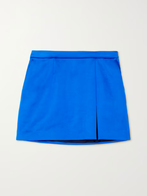 DRIES VAN NOTEN
Duchesse-satin mini skirt
