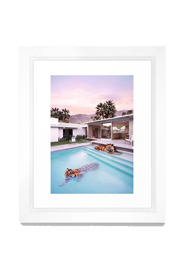 society 6 print of tigers in a pool