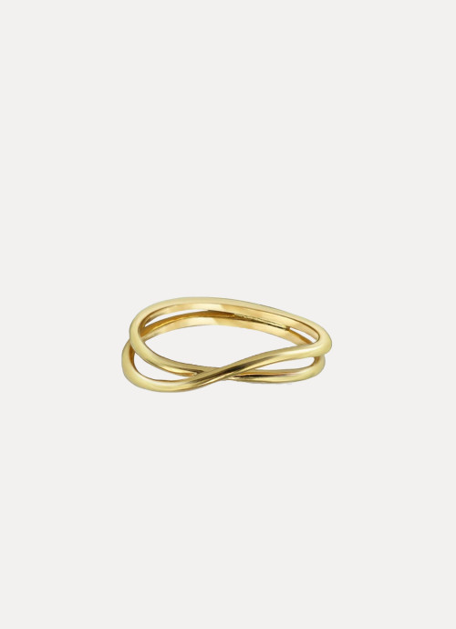 ARGENTO VIVO Gold The Twisted Band Ring