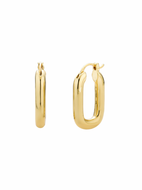 Rendor Marina Rectangle Earrings in gold