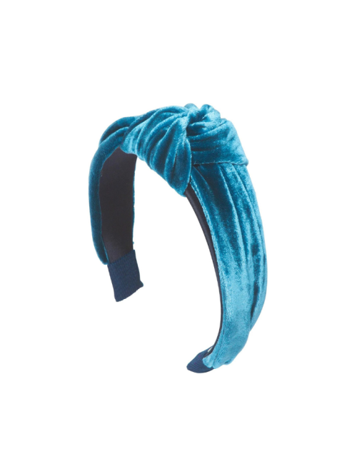 Jennifer Behr
knot-detail hairband blue velvet