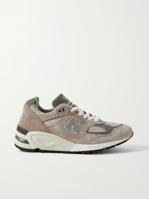 NEW BALANCE M990v2 suede and mesh sneakers