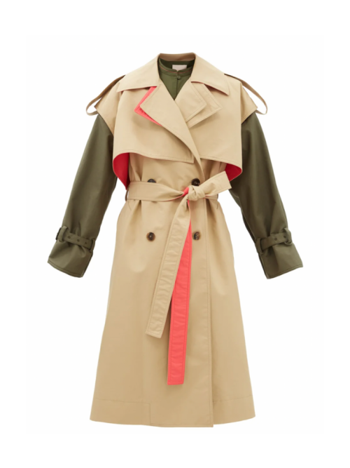 ROKSANDA Azuma colour-blocked cotton trench coat