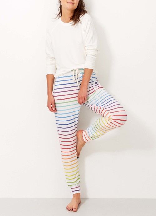 Stripe & Stare Rainbow Stripe Lounge Pants