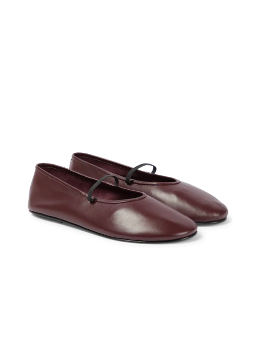 THE ROW Leather ballet flats