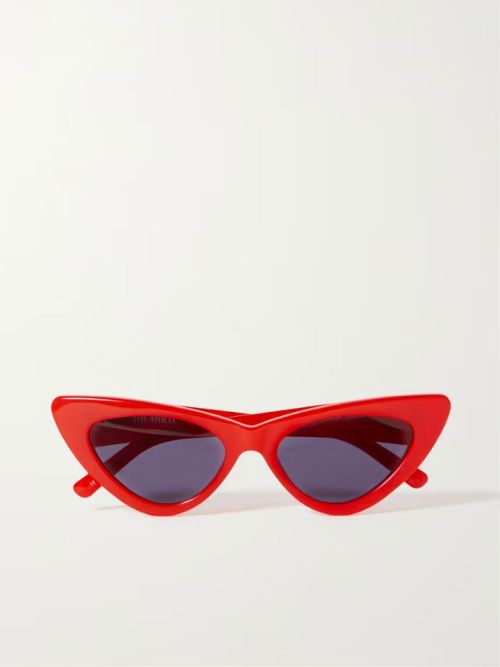 THE ATTICO Dora cat-eye acetate sunglasses in red
