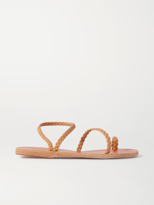 ANCIENT GREEK SANDALS Eleftheria braided leather sandals