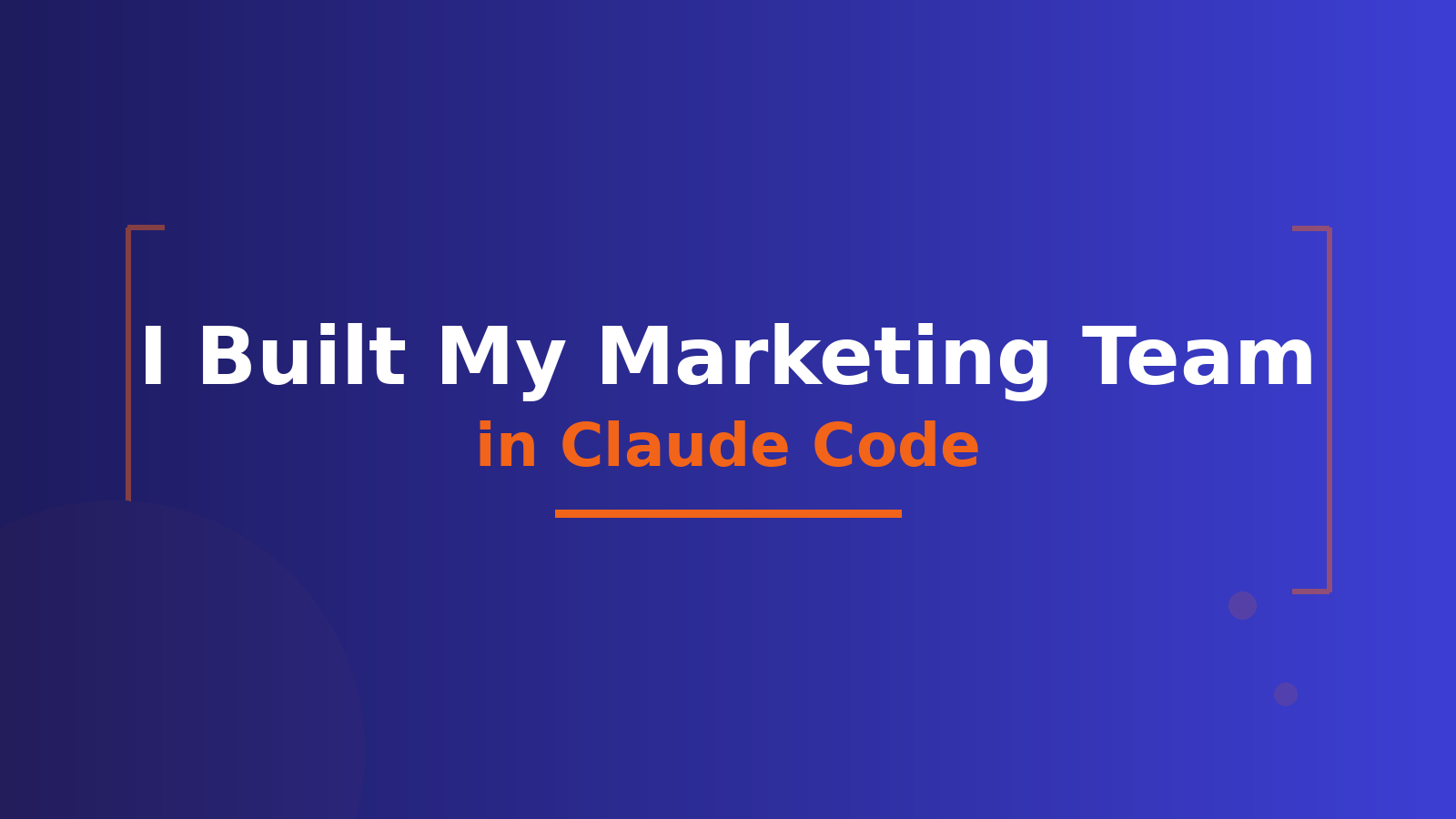 Build Your Marketing Team in Claude Code | Custom AI vs Generic ChatGPT ...