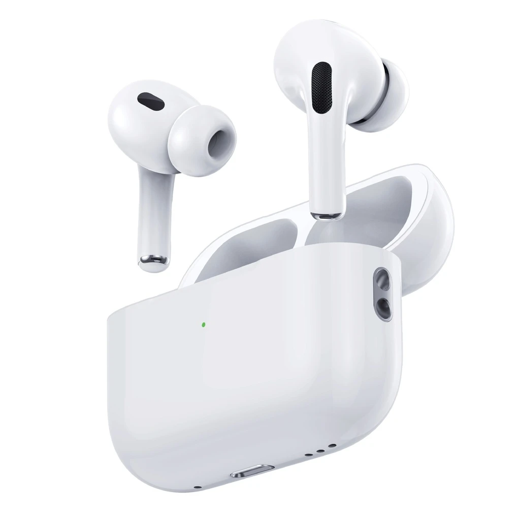 Deep Bass Wireless Earbuds Pro 2 2026 with Swipe Volume & Green Light in White & Black Color